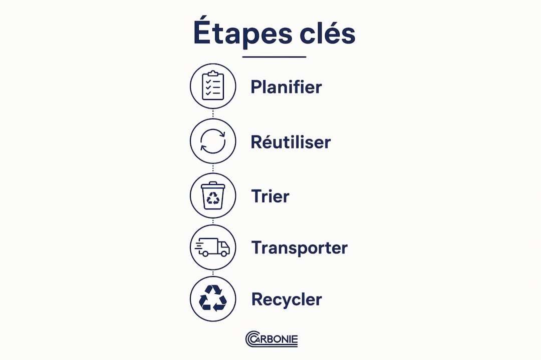 Infographie : les clés pour un déménagement éco-responsable