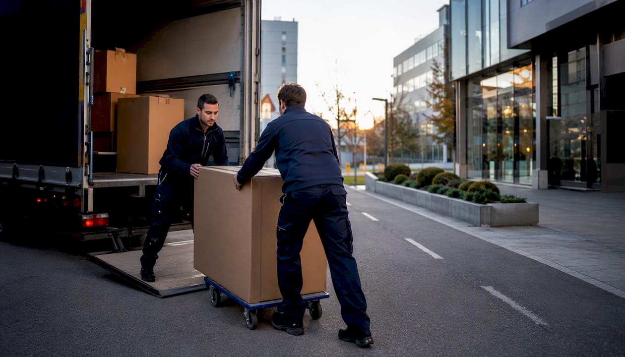 Nous assurons le chargement de votre camion pour le déménagement de vos bureaux, même le week-end.