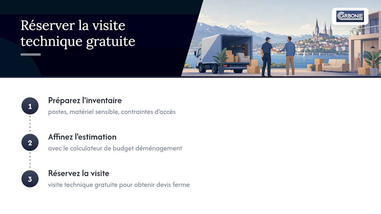Passez à l'action : réservez votre visite technique gratuite — overview diagram