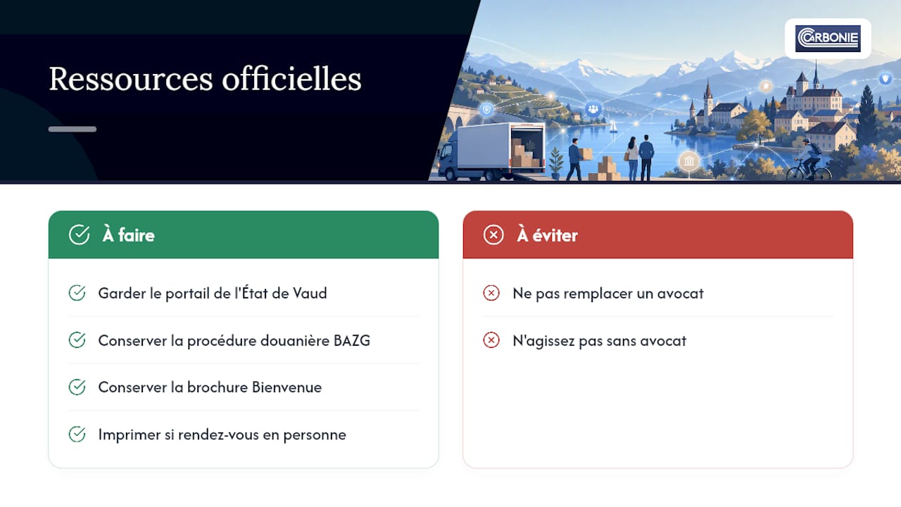 Ressources officielles à garder sous la main — overview diagram