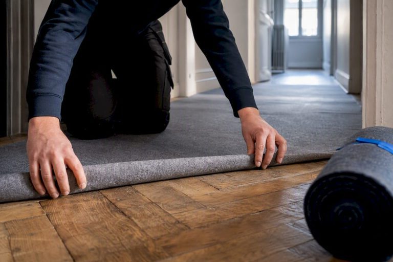 Feutre de protection pour parquet ancien