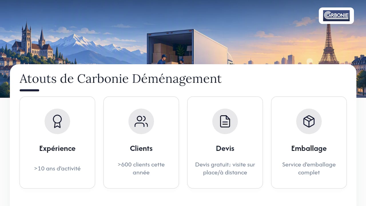 Ce que Carbonie Déménagement apporte aux habitants de Lausanne et du Valais — overview diagram