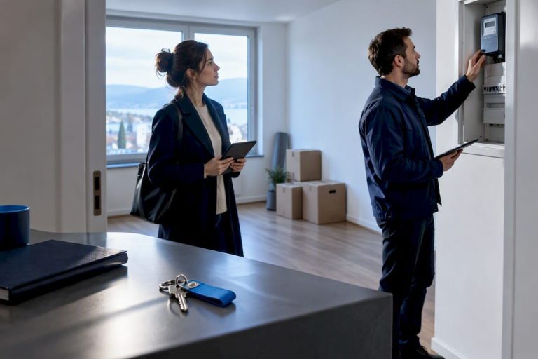 Contrôle du logement avant la remise des clés
