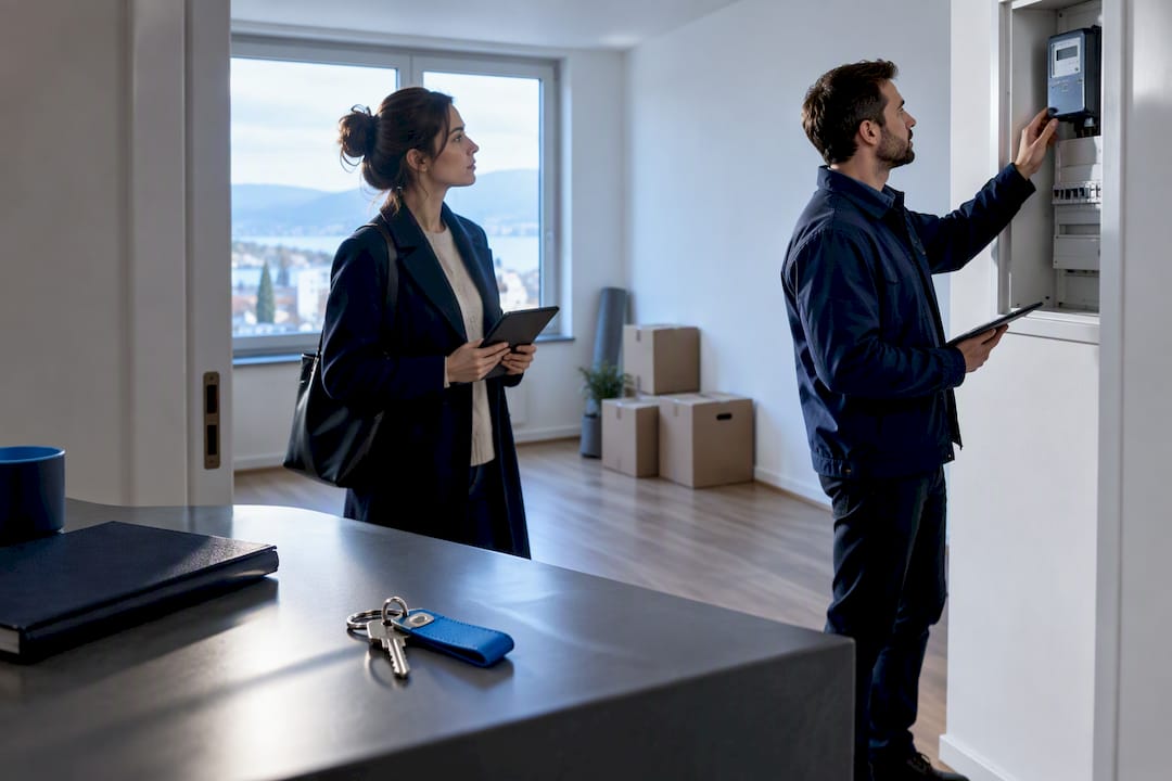 Contrôle du logement avant la remise des clés