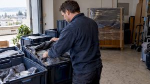 Caisses réutilisables prêtes pour le déménagement