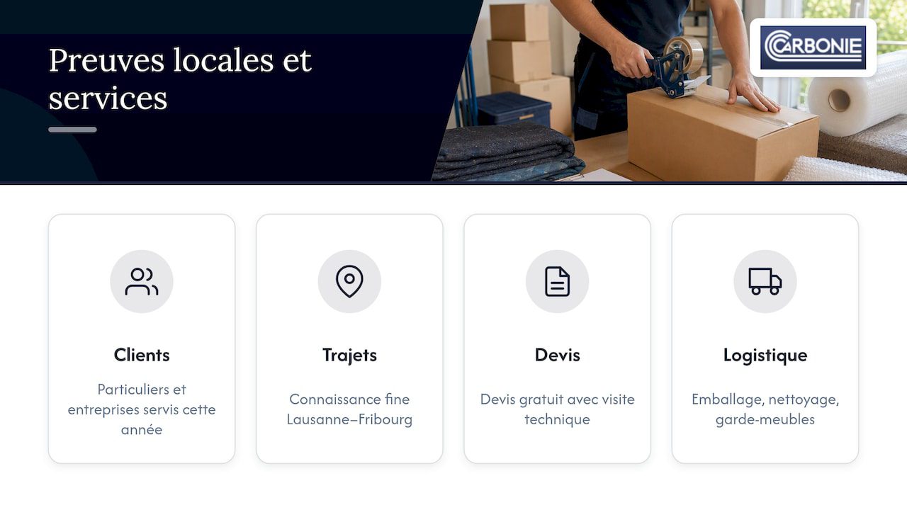 Preuves locales : notre expertise dans la région — overview diagram
