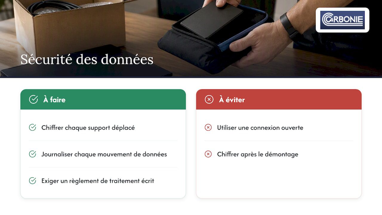 Sécurité des données et conformité LPD pendant le transfert — overview diagram
